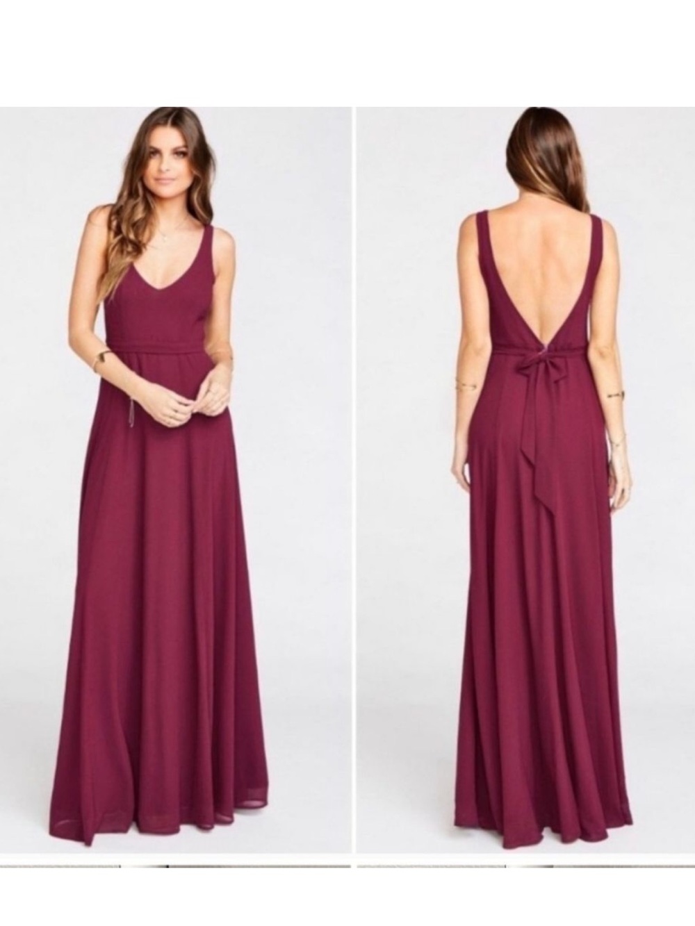 Show Me Your Mumu Jenn Chiffon Maxi Gown Bridesmaid Autumn Wedding Guest Glam